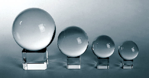 30mm Crystal Ball on Stand - Click Image to Close